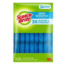 Scotch-Brite Zero Scratch scrub sponges 24-pack with blue sponge pads