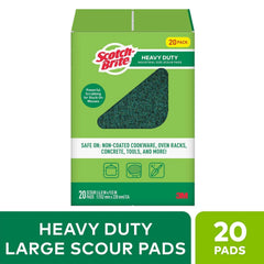 Scotch-Brite Heavy Duty Industrial Sized Scour Pads 20ct. - USA MEGA SHOP
