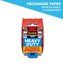 Scotch heavy duty ultimate strength packaging tape dispenser, red cartridge holder