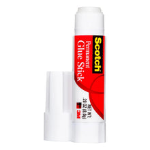 Scotch permanent glue stick in white, side view showing 0.28 oz marking