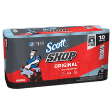 Pack of Scott Original multi-purpose shop towels rolls, blue core, 10-count