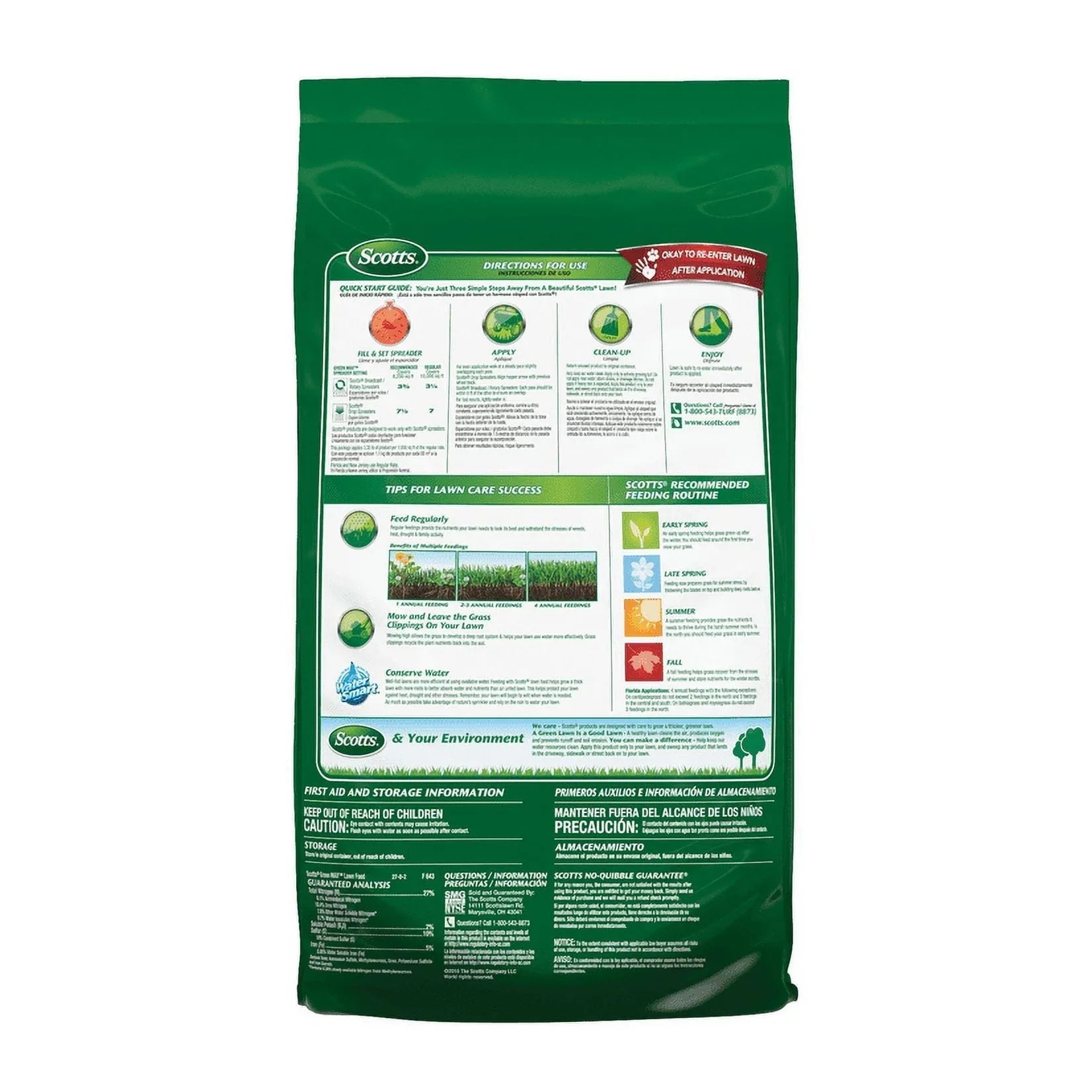 Scotts Green Max Lawn Food, Fertilizer Plus Iron Supplement