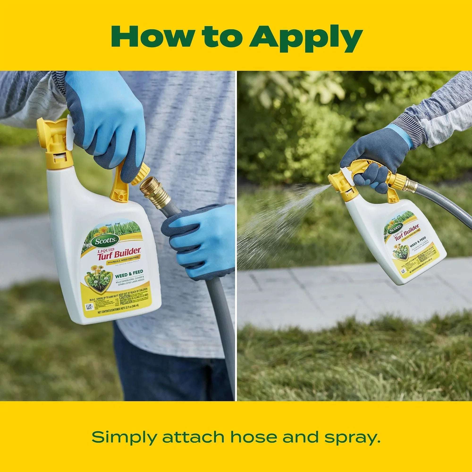 Scotts Liquid Turf Builder with Plus 2 Weed Control, 32 oz., 6,000 Sq. ft.
