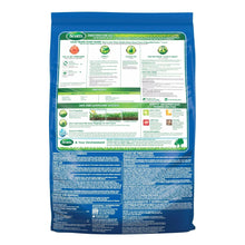Lawn food bag back panel with directions, tips for lawn success, and storage information