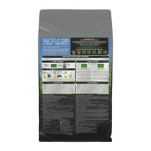 Scotts Turf Builder Triple Action fertilizer bag back with usage and directions panel