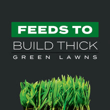 Scotts Turf Builder Triple Action promo: feeds to build thick green lawns