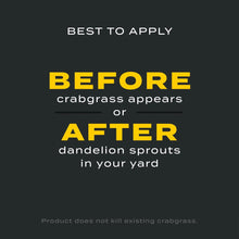 Scotts Turf Builder Triple Action before-and-after yard application instruction graphic