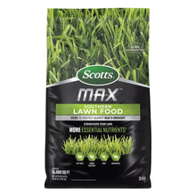 Scotts MAX Southern lawn food bag, black and green, for heat and drought protection