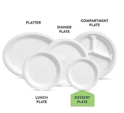 Chinet Classic Dessert Plates, 6.75", 300 ct.
