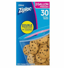 Ziploc 2-gallon freezer seal-top bags, 30 ct, double protection