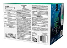 Shock stabilizer box back panel with ingredient and usage text, barcode
