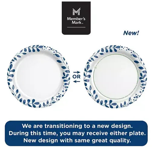 Member's Mark Ultra Dessert/Snack Paper Plates, 6.875", 330 ct.