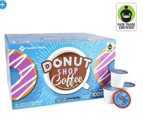 MemberÕs Mark Medium Roast Coffee Pods, Donut Shop, 100 ct.