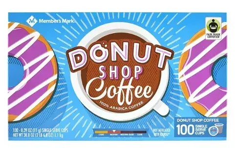 MemberÕs Mark Medium Roast Coffee Pods, Donut Shop, 100 ct.