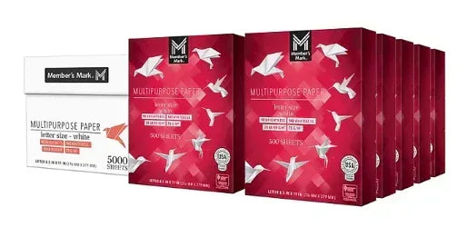 Member's Mark Multipurpose Copy Paper, 10 Ream Case, 20 lb., 92 Bright, 8.5 x 11"