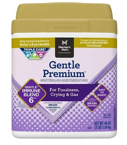 Member's Mark, Gentle Premium Infant Formula, 48 oz.