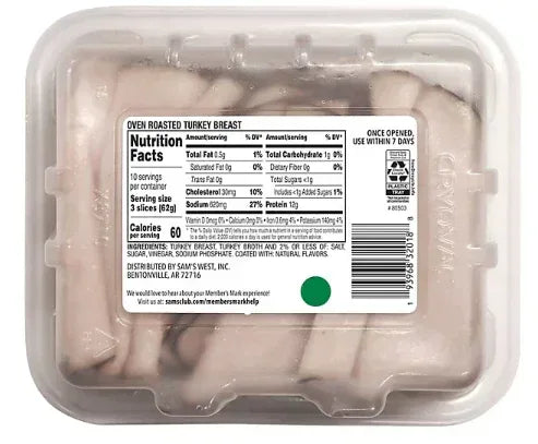 Member's Mark Oven Roasted Turkey Breast, Sliced (1 lb. 6 oz.)