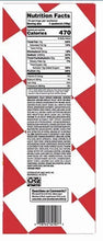 Nutrition Facts panel on boxed Southern Style breaded chicken sandwich