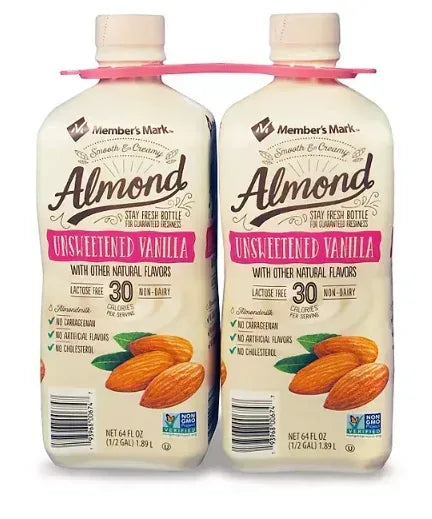 Member's Mark Unsweetened Vanilla Almond Milk (2 pk.)