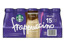 Starbucks Frappuccino mocha coffee drink multipack, 15 bottles, 9.5 oz each