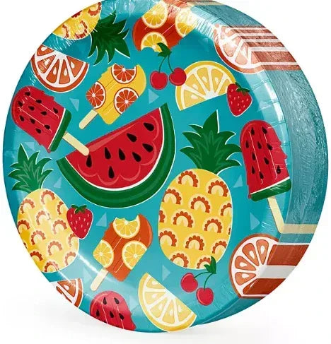 Member's Mark Tasty Fruit Summer Dinner Paper Plates, 10", 85 ct.