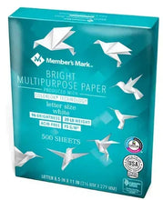 Bright multipurpose paper pack, letter size 8.5 x 11 in, 500 sheets, acid-free