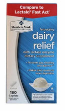 Dairy relief caplets supplement box, 180 count, single-serve packets
