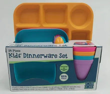 Kids plastic dinnerware set box with Your Zone branding and BPA-free label