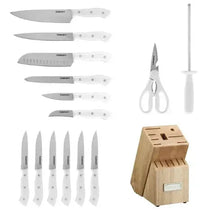 Cuisinart triple rivet knife set: knives, scissors, wooden block