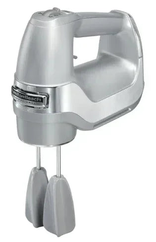 Hamilton Beach Professional 5-Speed Electric Hand Mixer, High Performance DC Motor, QuickBurst, Slow Start Speed, Easy Clean Beaters and Whisk, Silver, 62664