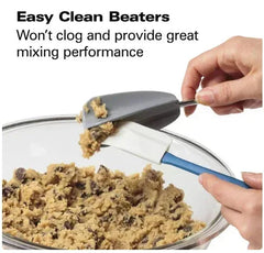 Hamilton Beach Professional 5-Speed Electric Hand Mixer, High Performance DC Motor, QuickBurst, Slow Start Speed, Easy Clean Beaters and Whisk, Silver, 62664