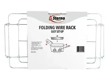 Sterno Folding Wire Chafing Rack, Standard Size, Silver
