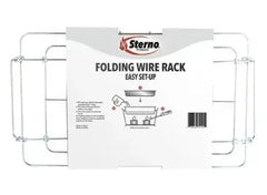 Sterno Folding Wire Chafing Rack, Standard Size, Silver
