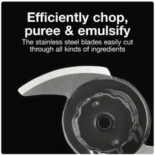 Electric food chopper lid and stainless blade assembly