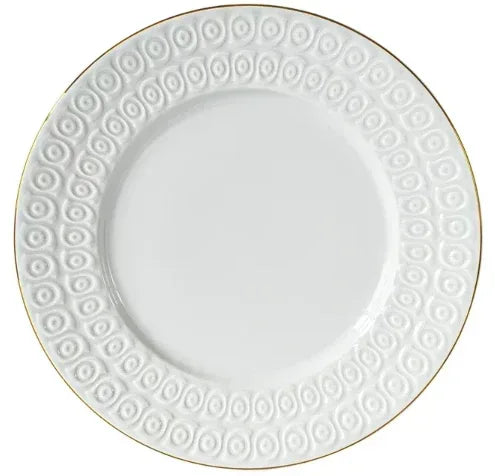 Sofia Home 4 Pack White Stoneware Dinner Plates by Sofia Vergara
