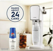 Pepsi SodaStream drink mix bottle with 24-cans label