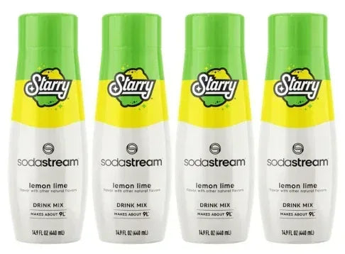 SodaStream Starry Beverage Mix, 440 ml, Pack of 4