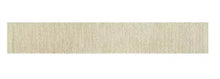 Off-white woven chenille table runner, flat strip with straight edge