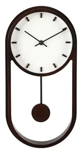 Better Homes & Garden Indoor Faux Wood Pendulum Analog Wall Clock