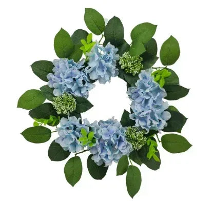 Flora Bunda 18 in H x 18 in W x 4.5 in D Hydrangea Wreath