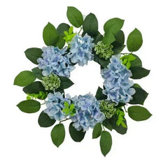 Flora Bunda 18 in H x 18 in W x 4.5 in D Hydrangea Wreath