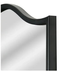 Crystal Art Gallery Traditional Framed Glass Arch Mirror, Black