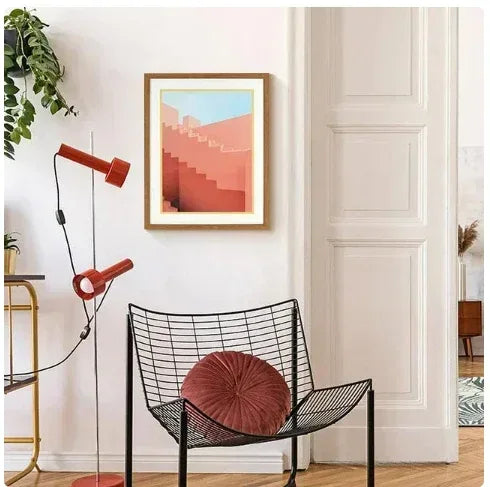 Crystal Art Gallery Framed Pink Stairs Art,16X20