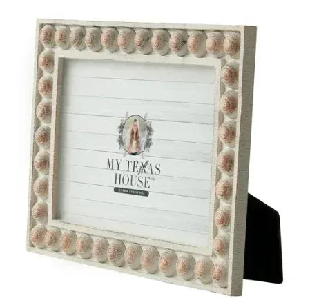 My Texas House 5" x 7" Ivory Rustic Ball Resin Tabletop Picture Frame