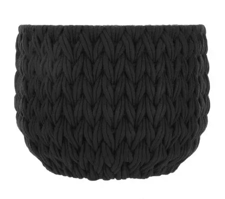 Better Homes & Gardens Closed Weave Polyester Black Decorative Storage Basket