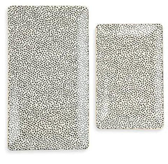 Thyme & Table r Stoneware Serve Platte2-Piece Set, Dot
