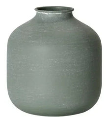 Crystal Art Gallery Contemporary Iron Metal Tabletop Vase, Greens