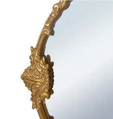 Beautiful Round Ornate Gold Frame Mirror 24" by Drew Barrymore