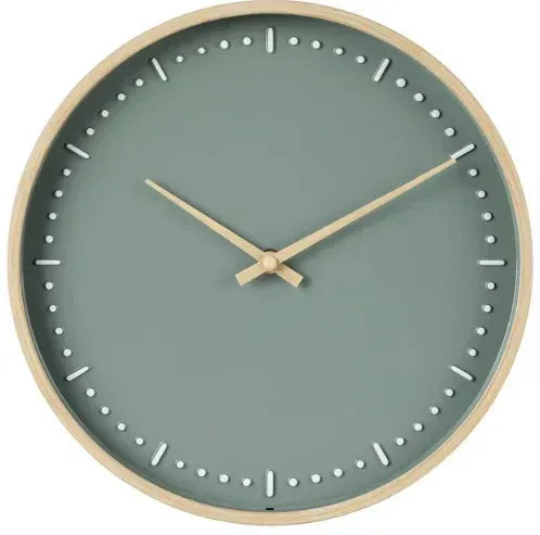 Better Homes & Garden 11.5" Round Indoor Green Analog Wall Clock