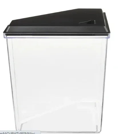 Aqua Culture Plastic 1 Gallon Aquarium with Accessories, Black, 10.1''L x 6.76''W x 8.12''H
